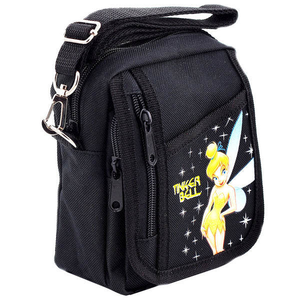 Tinkerbell Fairy Tale Character Authentic Licensed Black Mini Shoudler Bag