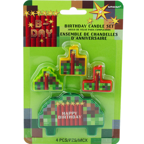 TNT Minecraft candle