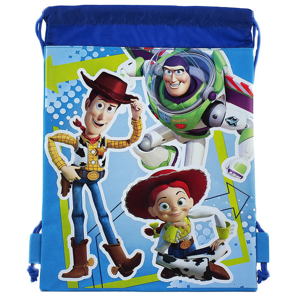 Toys Story Character Authentic Licensed Light Blue Drawstring Bag