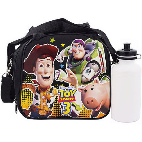 Toys Story Character Authentic Licensed Black Lunch bag with Water Bottle