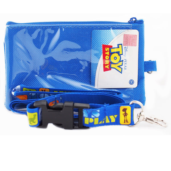 Toys Story Blue Lanyard with Detachable Coin Purse