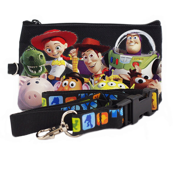 Toys Story Black Lanyard with Detachable Coin Purse