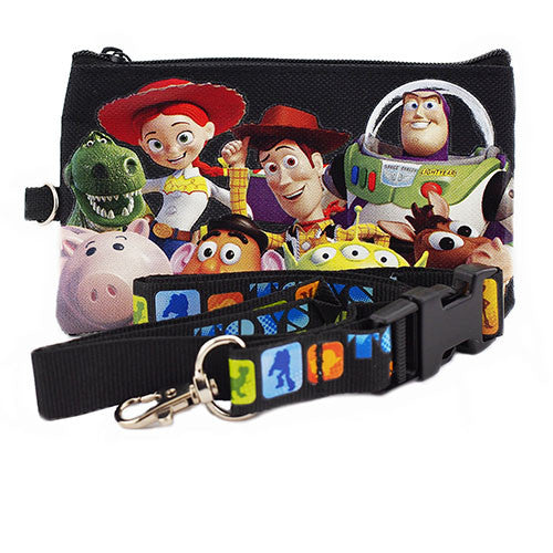 Toys Story Black Lanyard with Detachable Coin Purse