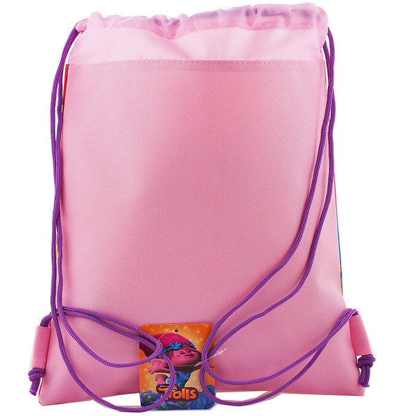 Trolls Character Pink Drawstring Bag