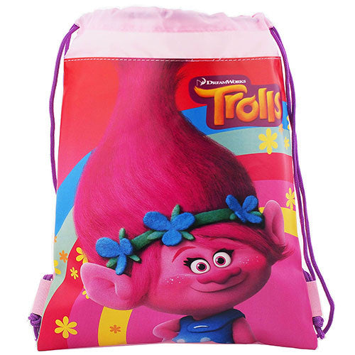 Trolls Character Pink Drawstring Bag
