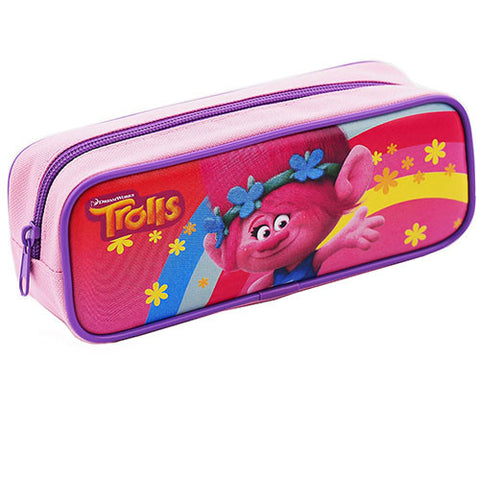 Trolls Character Single Zipper Pink Pencil Case