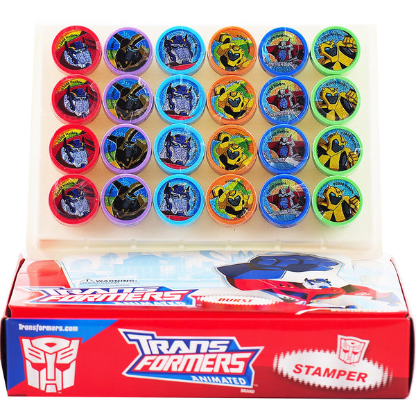 24 Transformers Authentic Licensed Self Inking Stampers in Box