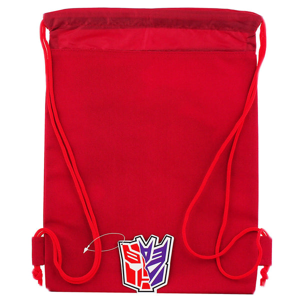 Transformers Character Authentic Licensed Red Drawstring Bag