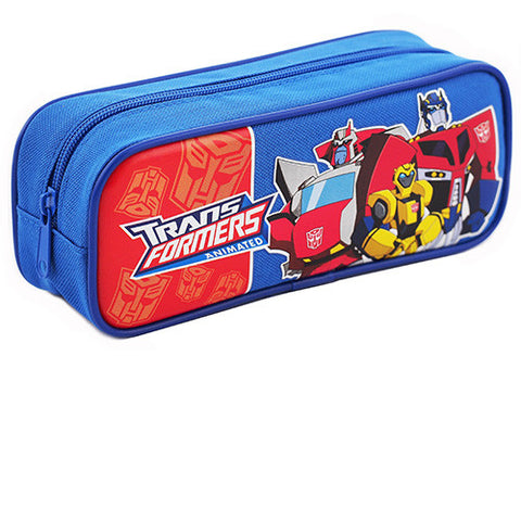 Transformers Character Single Zipper Blue Pencil Case
