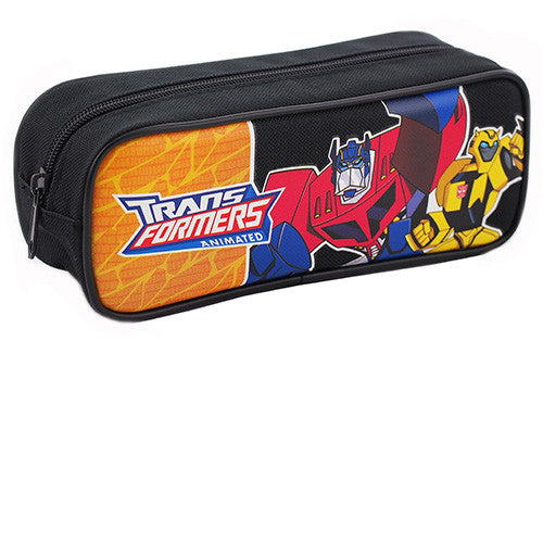 Transformers Character Single Zipper Black Pencil Case