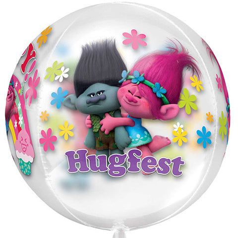 Ballon en aluminium d’anniversaire Les Trolls 2 Poppy, gonflage à l’hélium  inclus, 37 po