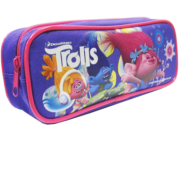 Trolls Character Authentic Licensed Single Zipper Purple Pencil Case