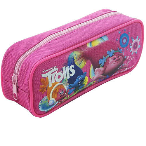Trolls Character Authentic Licensed Single Zipper Pink Pencil Case