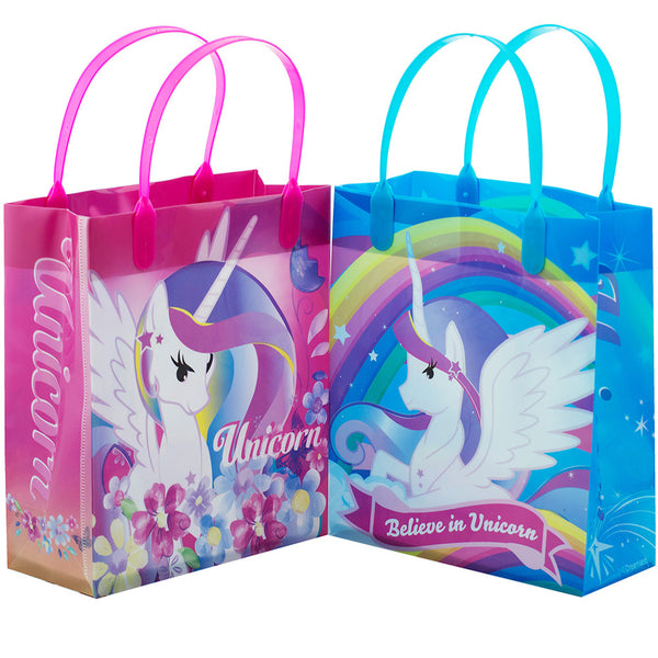 Unicorn goodie bags 8"