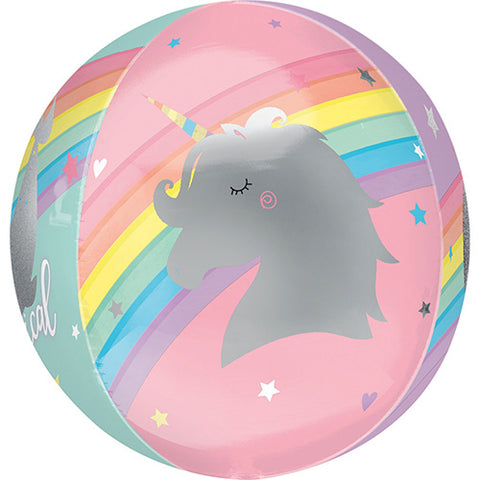 Magical Unicorn Orbz Balloon 16"