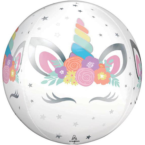 Unicorn Orbz Balloon 16"