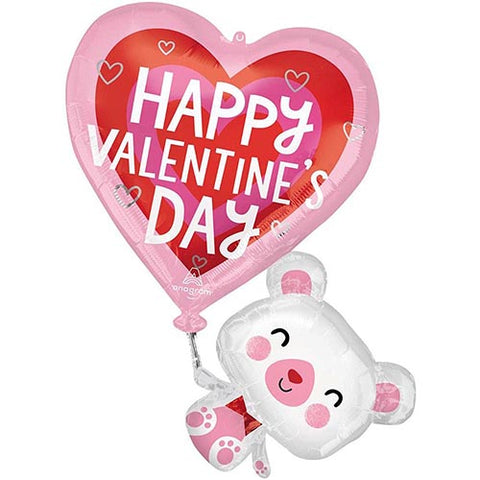 Bear Valentine balloon