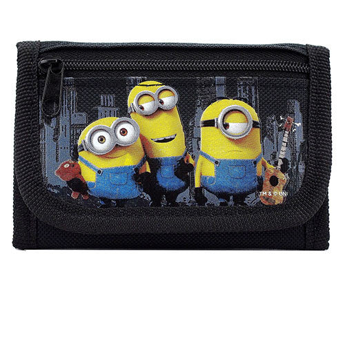 Despicable Me Minions Authentic Licensed Black Trifold Wallet