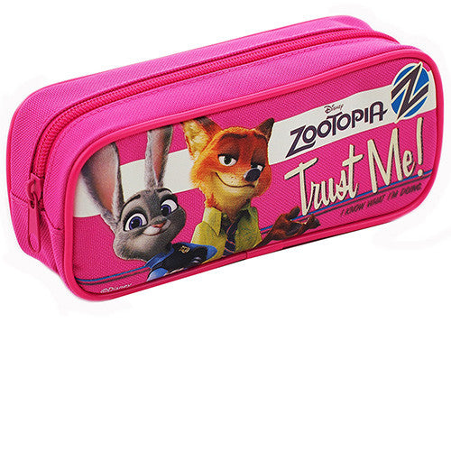 Zootopia Character Single Zipper Pink Pencil Case